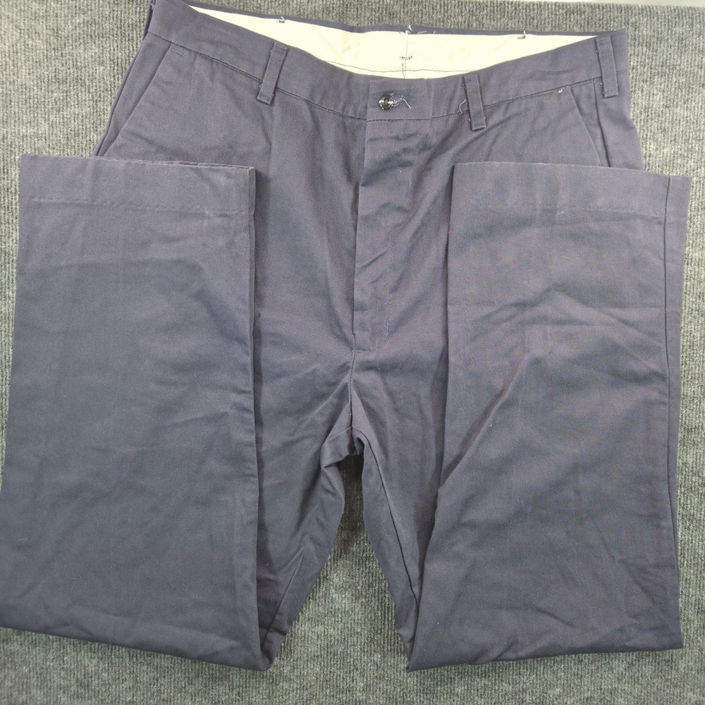 Bulwark FR Flame Resistant Work Pants Navy Blue Mens 40x31 Industrial Trousers